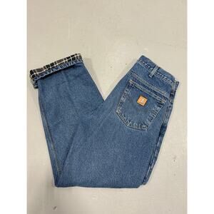 Carhartt B172 DST Flannel Lined Jeans 32x32 Relaxed Fit Denim Workwear